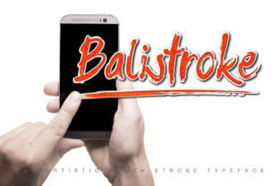Balistroke Font: A Handmade Typeface for Bold Branding