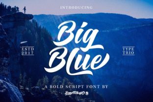 Big Blue: A Handwritten Font for Bold Branding