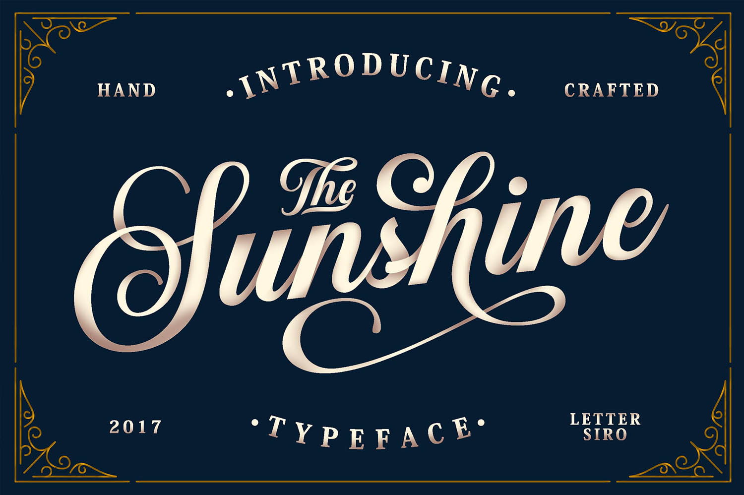 Sunshine Vintage Ornaments Font for Editorial Design