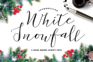 White Snowfall: A Script Font for Campaigns
