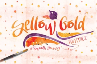 Yellow Gold Font Review for Web Designers